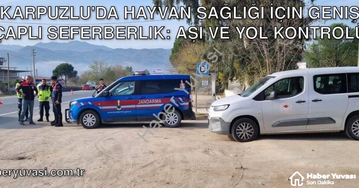 "Karpuzlu'da Hayvan Sağlığı İçin Geniş Çaplı Seferberlik: Aşı ve Yol Kontrolü" başlıklı haber için f