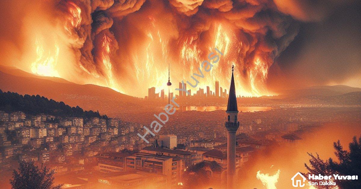 "Aydın Efeler'de Korkutan Yangın: Komşuların Dikkati Faciayı Önledi" başlıklı haber için fotorealist