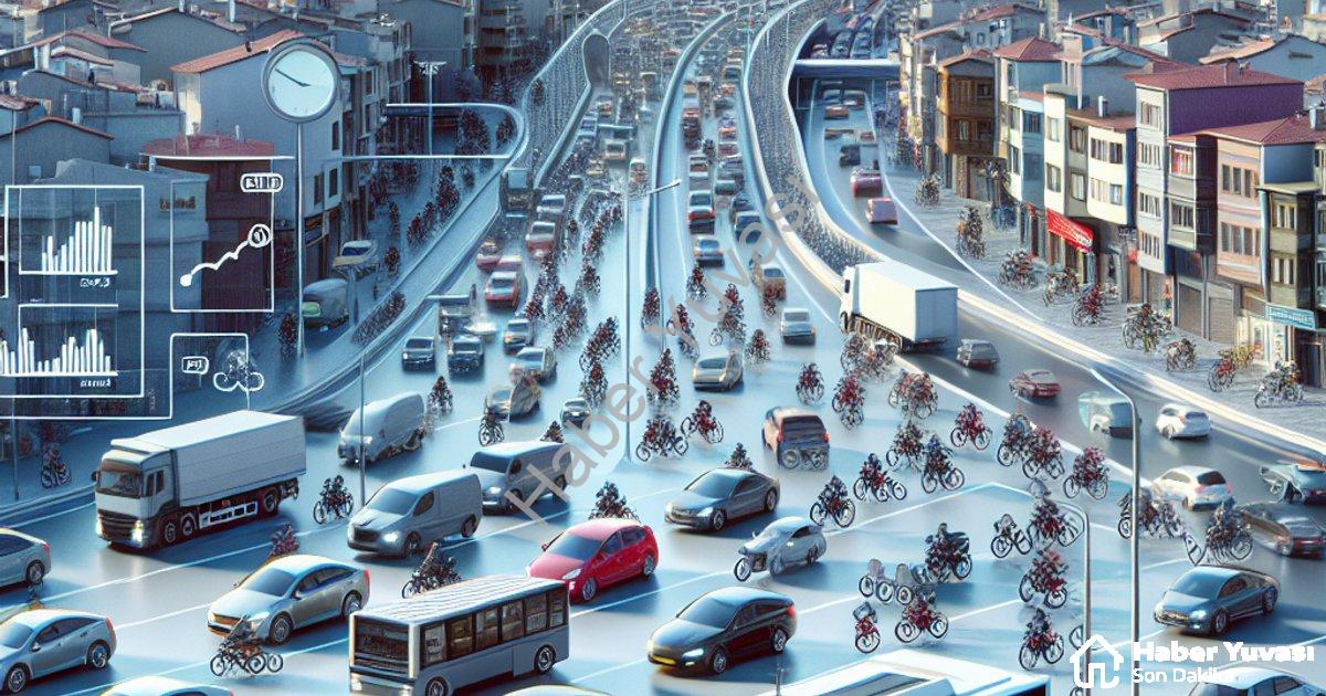 "Kütahya'da Araç Sayısı Nüfusu Solladı: İşte Son Rakamlar" başlıklı haber için fotorealistik, profes