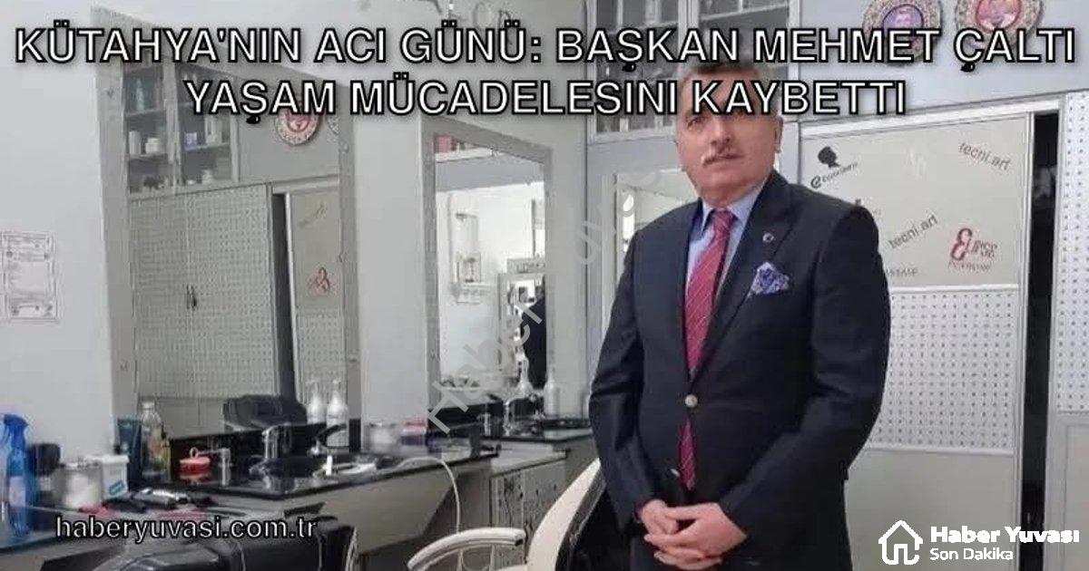 "Kütahya'nın Acı Günü: Başkan Mehmet Çaltı Yaşam Mücadelesini Kaybetti" başlıklı haber için fotoreal