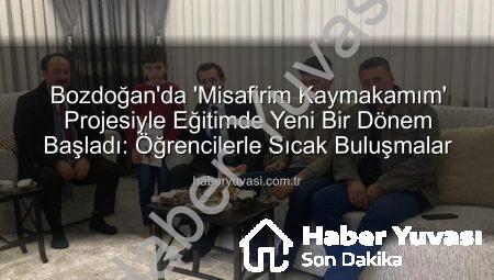 Bozdoğan’da ‘Misafirim Kaymakamım’ Projesiyle Eğitimde Yeni Bir Dönem Başladı: Öğrencilerle Sıcak Buluşmalar