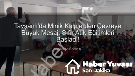 Tavşanlı Miniklerine Çevre Bilinci Aşılandı: Sıfır Atık Eğitimleri Başladı!